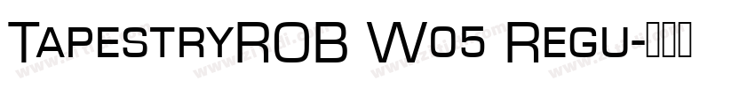 TapestryROB W05 Regu字体转换